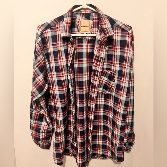 Burberry - Men’s XXL - Casual Button Down Plad Pattern Shirt - - Picture 6 of 12